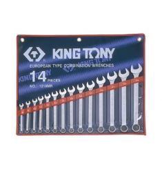 10-32mm Bộ cờ lê 14 chi tiết Kingtony 1214MR10