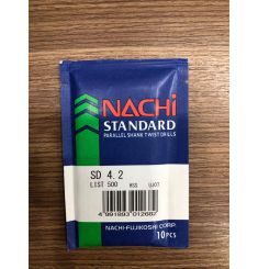 MŨI KHOAN TRỤ THÉP GIÓ NACHI L500 4.3MM