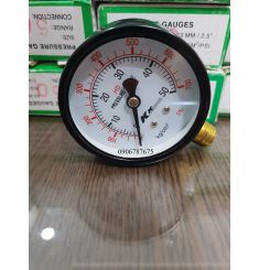 ĐỒNG HỒ ĐO ÁP SUẤT KK GAUGES MẶT 63 50KG