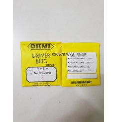 BỘ 10 MŨI VÍT 2 ĐẦU OHMI V-21W 65mm NHẬT BẢN